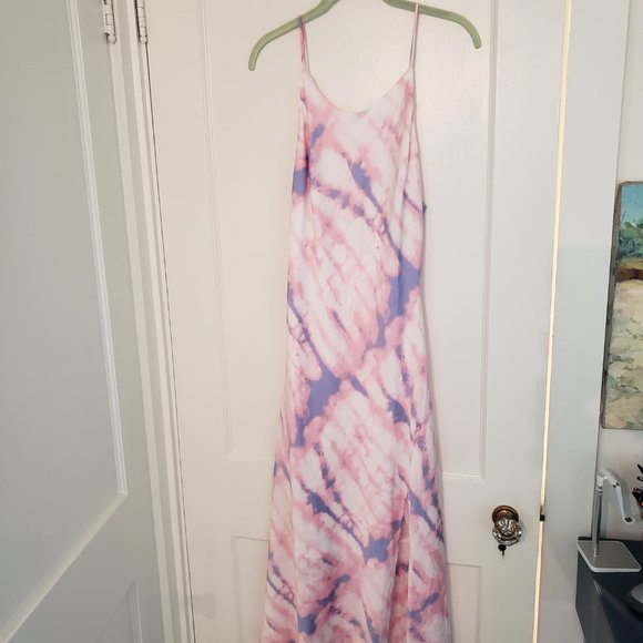 NWT Astr The Label Bias High Neck Midi Dress - Tie Dye Print - Picture 5 of 7